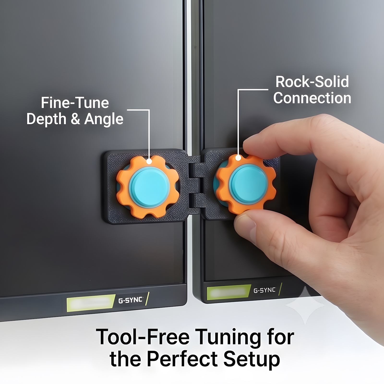 Screen Alignment Tool - Универсальный зажим для выравнивания двух мониторов,